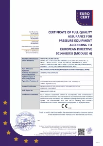 CE - MVR Certificate-MVRE